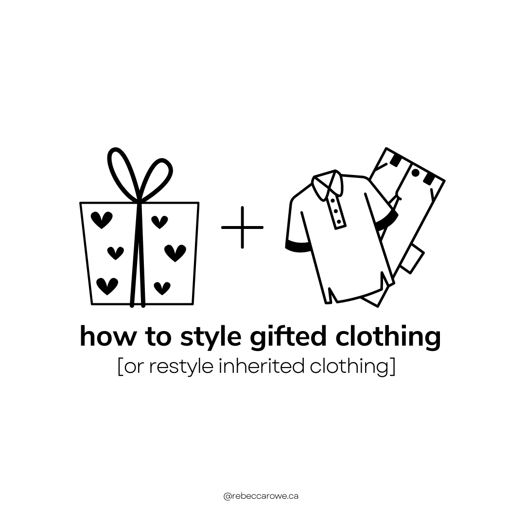 Build your personal style with gifted clothes (read time: 7:56)