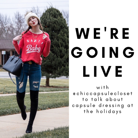 Holiday Styling with @chiccapsulecloset - Rebecca Rowe | Capsule Creator | Fashion Designer Ottawa 