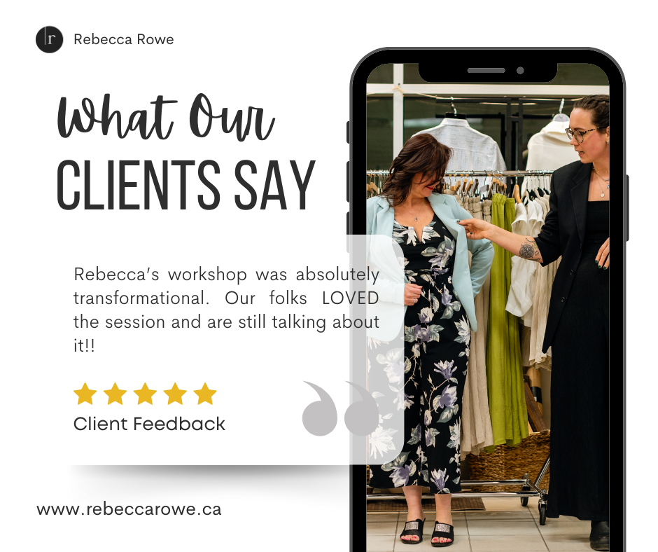 Client feedback | Client showing satisfaction with Rebecca's styling guide