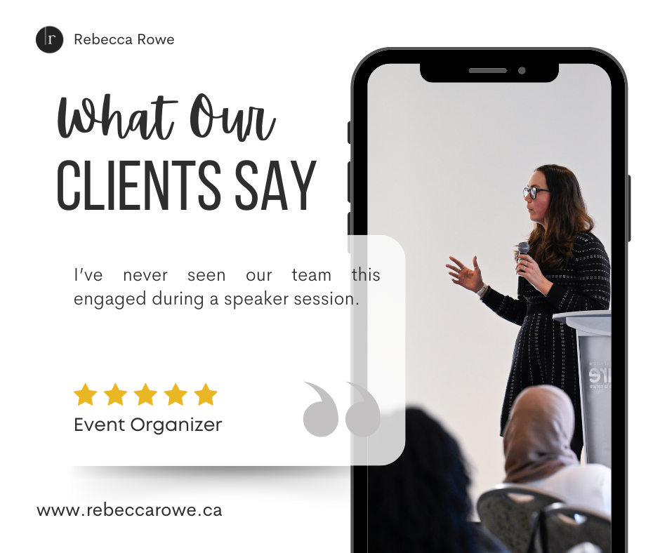 Event Organizer Feedback showing satisfaction with Rebecca's Styling guide