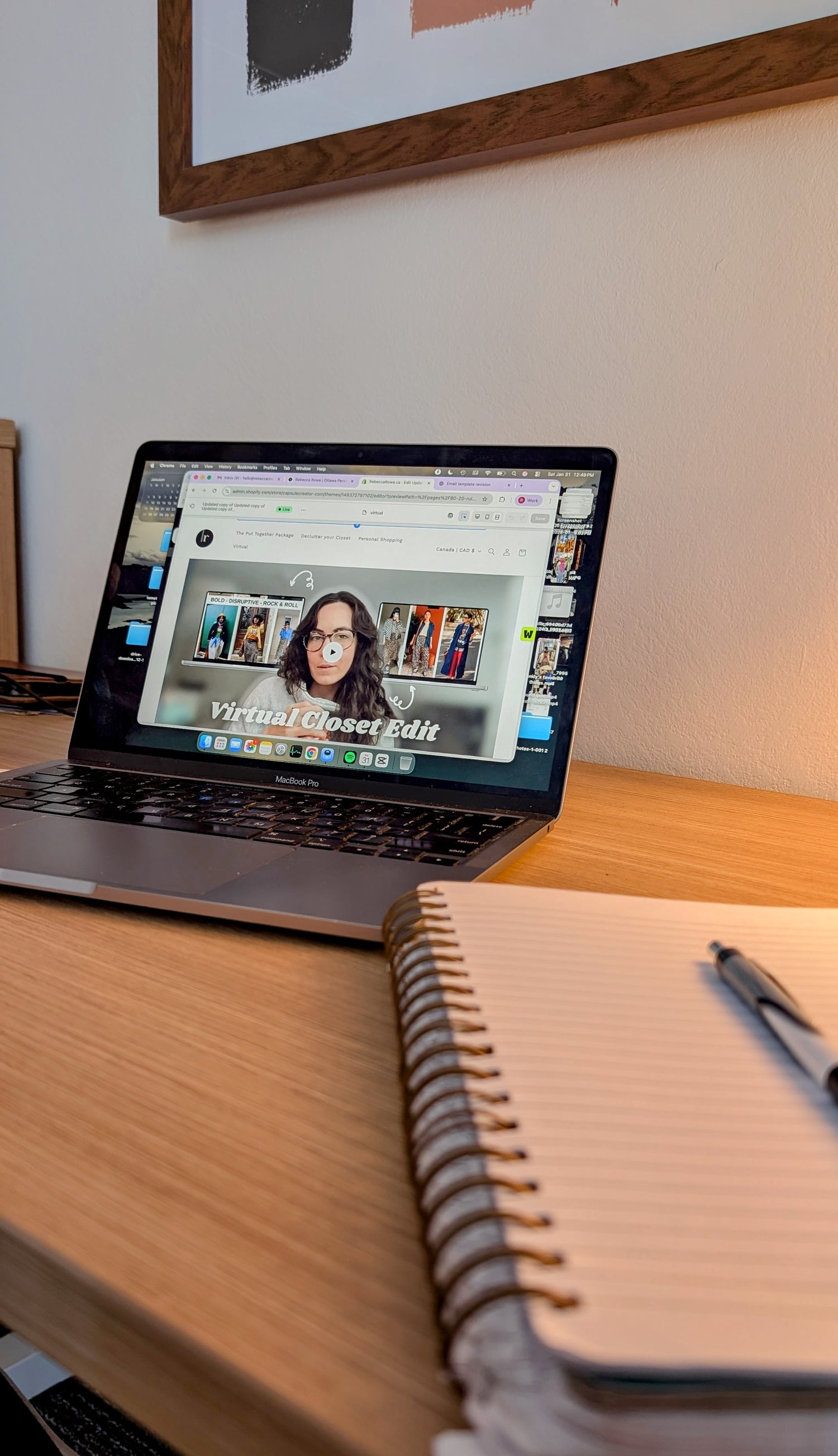 Virtual closet edit with Rebecca Rowe