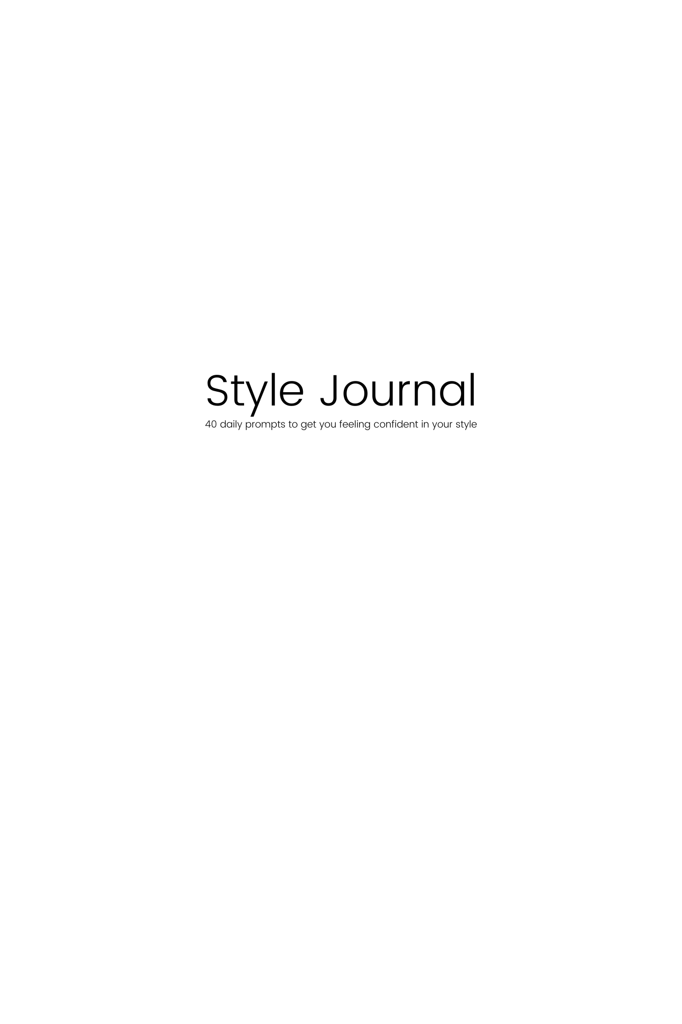 Style Journal